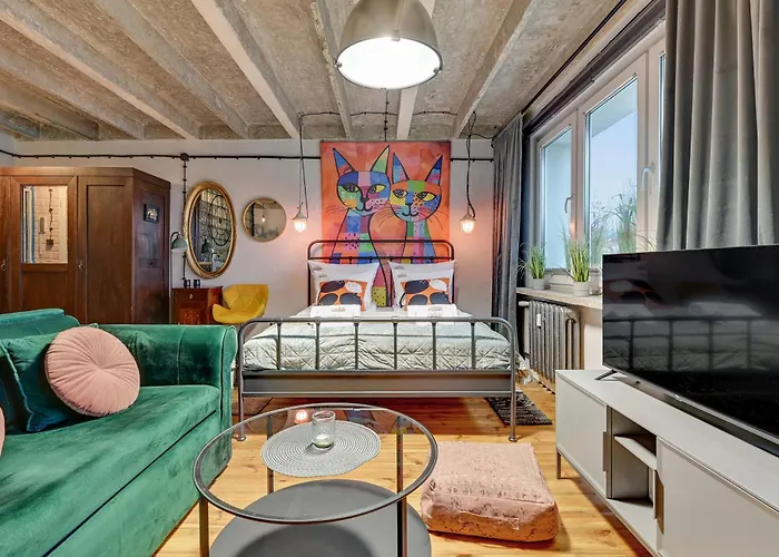 Cats & Crafts Loft By Downtown 公寓 格但斯克